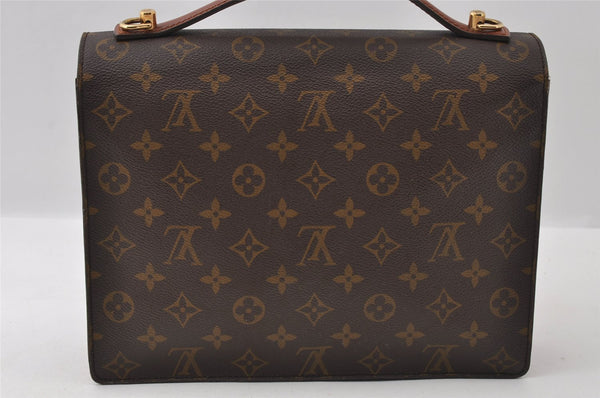 Authentic Louis Vuitton Monogram Monceau 2Way Shoulder Hand Bag M51185 LV 6253I