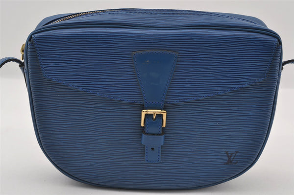 Authentic Louis Vuitton Epi Jeune Fille Shoulder Cross Bag Blue M52155 LV 6255I