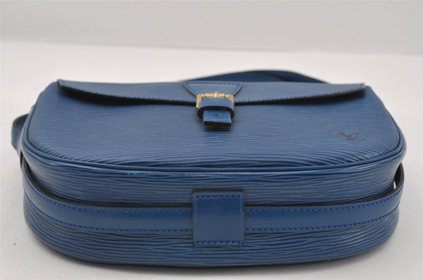Authentic Louis Vuitton Epi Jeune Fille Shoulder Cross Bag Blue M52155 LV 6255I