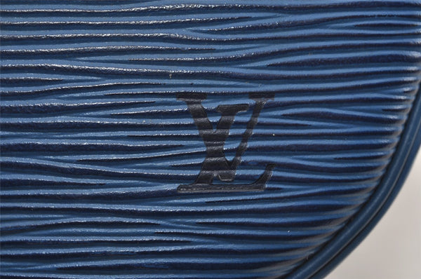 Authentic Louis Vuitton Epi Jeune Fille Shoulder Cross Bag Blue M52155 LV 6255I