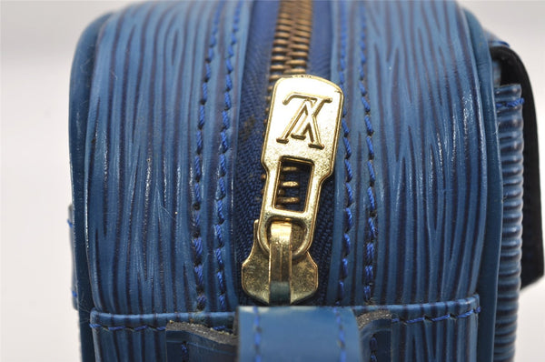 Authentic Louis Vuitton Epi Jeune Fille Shoulder Cross Bag Blue M52155 LV 6255I