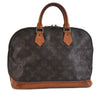 Authentic LOUIS VUITTON Monogram Alma Hand Bag M51130 LV 6256C