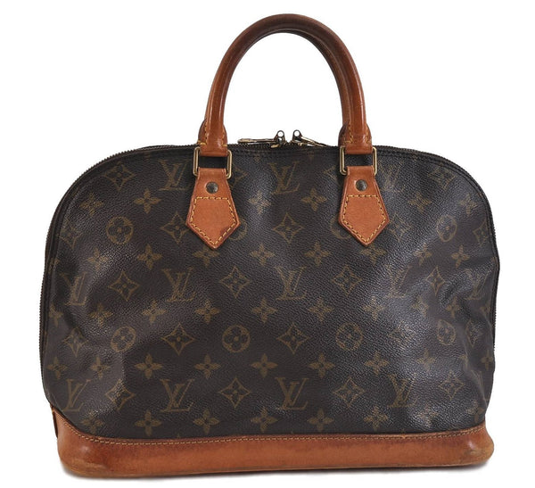 Authentic LOUIS VUITTON Monogram Alma Hand Bag M51130 LV 6256C