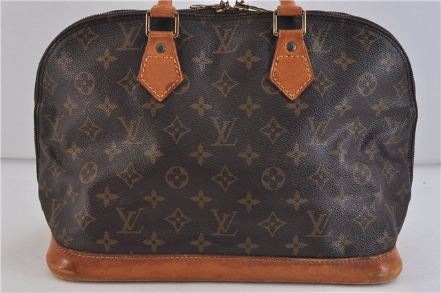 Authentic LOUIS VUITTON Monogram Alma Hand Bag M51130 LV 6256C
