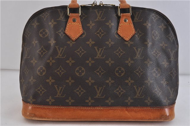 Authentic LOUIS VUITTON Monogram Alma Hand Bag M51130 LV 6256C