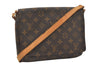 Authentic Louis Vuitton Monogram Musette Tango Shoulder Bag M51257 LV 6256I
