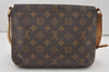 Authentic Louis Vuitton Monogram Musette Tango Shoulder Bag M51257 LV 6256I