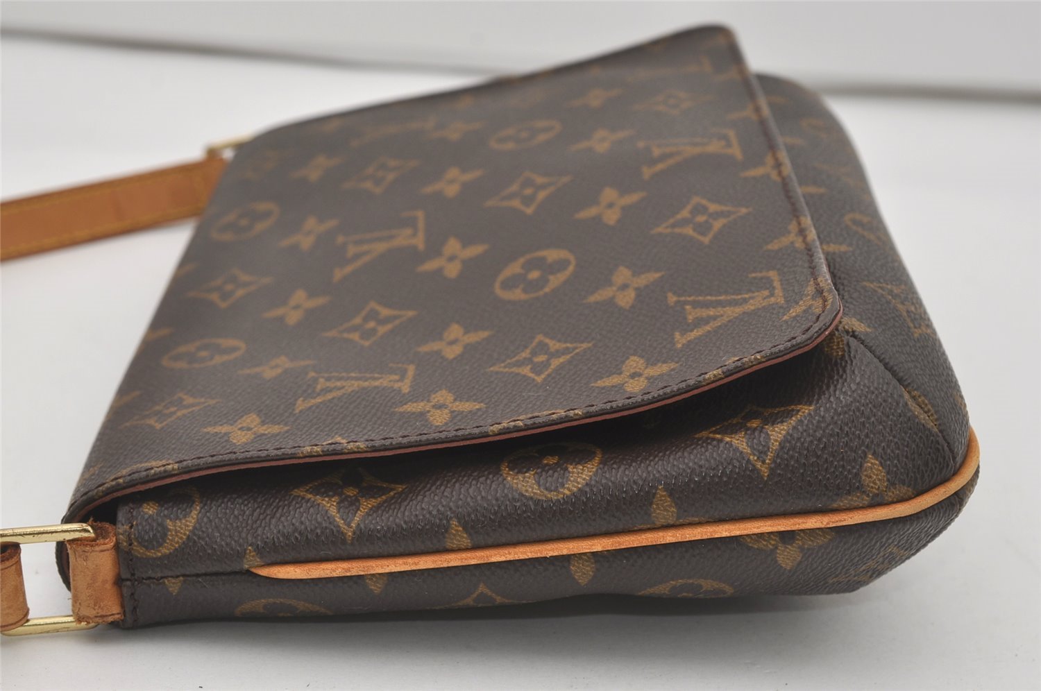 Authentic Louis Vuitton Monogram Musette Tango Shoulder Bag M51257 LV 6256I