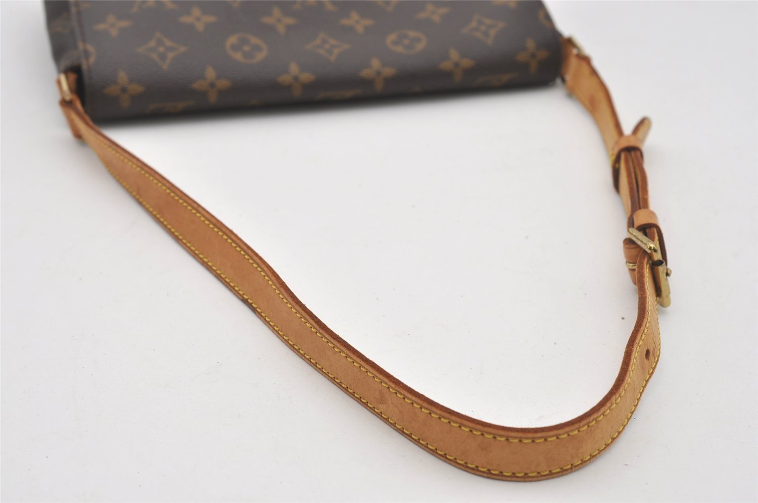 Authentic Louis Vuitton Monogram Musette Tango Shoulder Bag M51257 LV 6256I