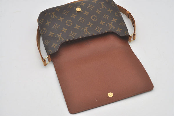 Authentic Louis Vuitton Monogram Musette Tango Shoulder Bag M51257 LV 6256I