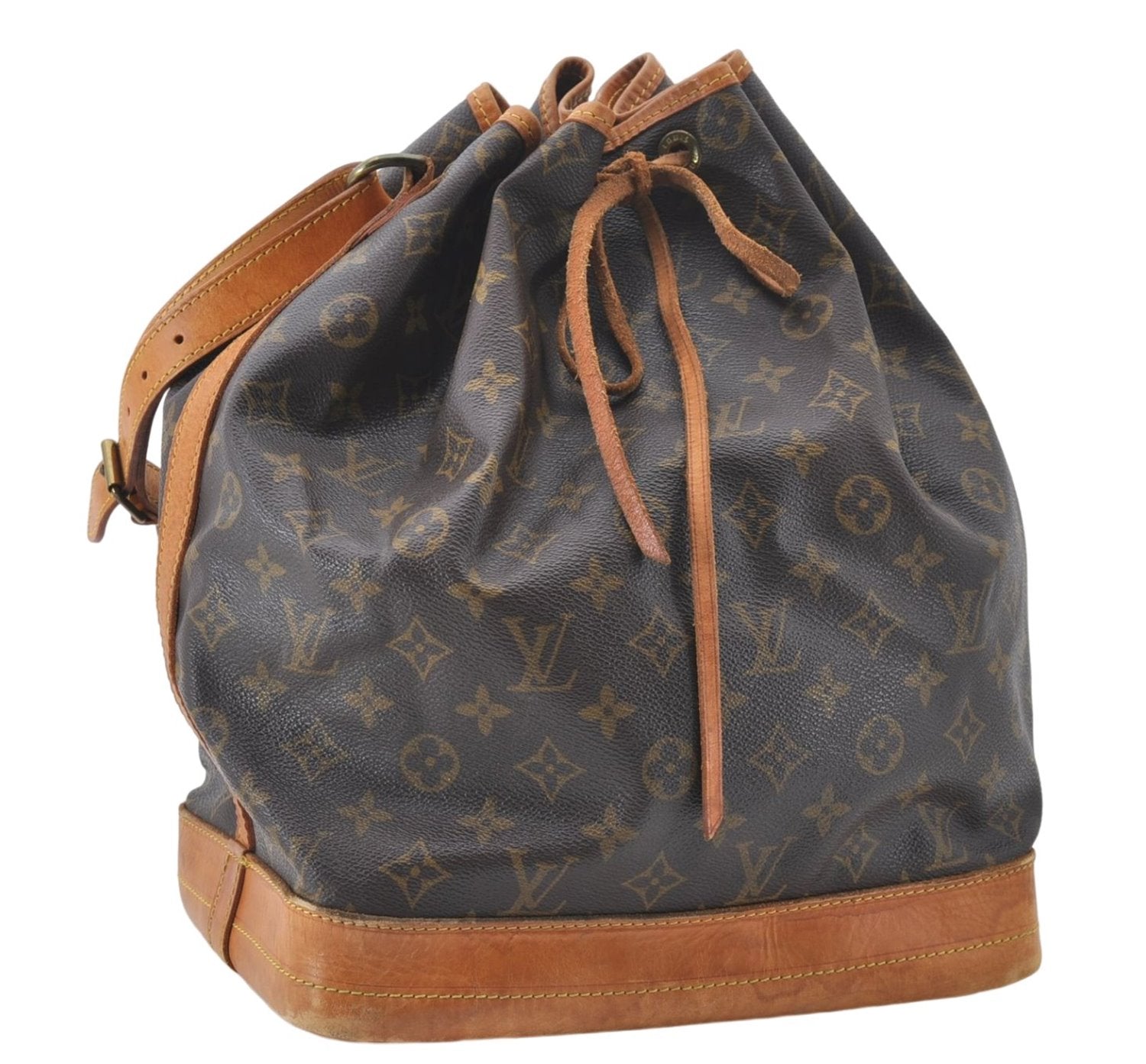 Authentic Louis Vuitton Monogram Noe Shoulder Bag M42224 LV 6257E