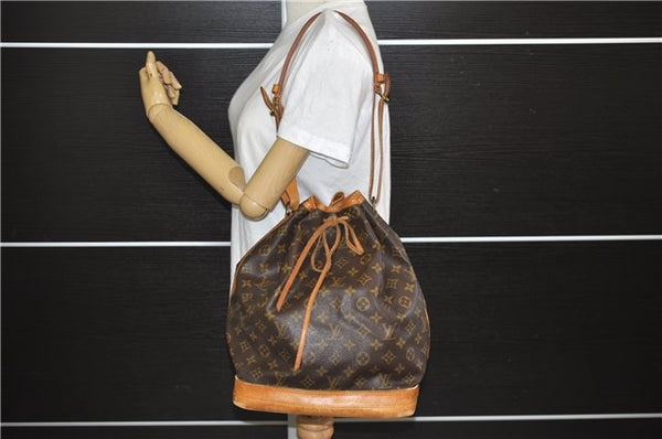 Authentic Louis Vuitton Monogram Noe Shoulder Bag M42224 LV 6257E