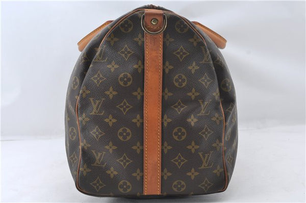 Authentic Louis Vuitton Monogram Keepall Bandouliere 50 M41416 Boston Bag 6259E