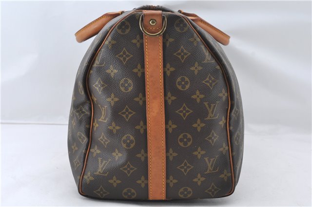 Authentic Louis Vuitton Monogram Keepall Bandouliere 50 M41416 Boston Bag 6259E