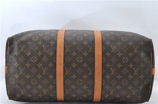 Authentic Louis Vuitton Monogram Keepall Bandouliere 50 M41416 Boston Bag 6259E