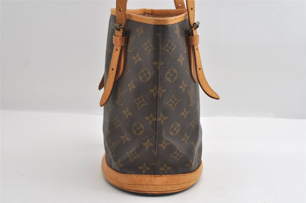Authentic Louis Vuitton Monogram Bucket PM Shoulder Tote Bag M42238 LV 6260I