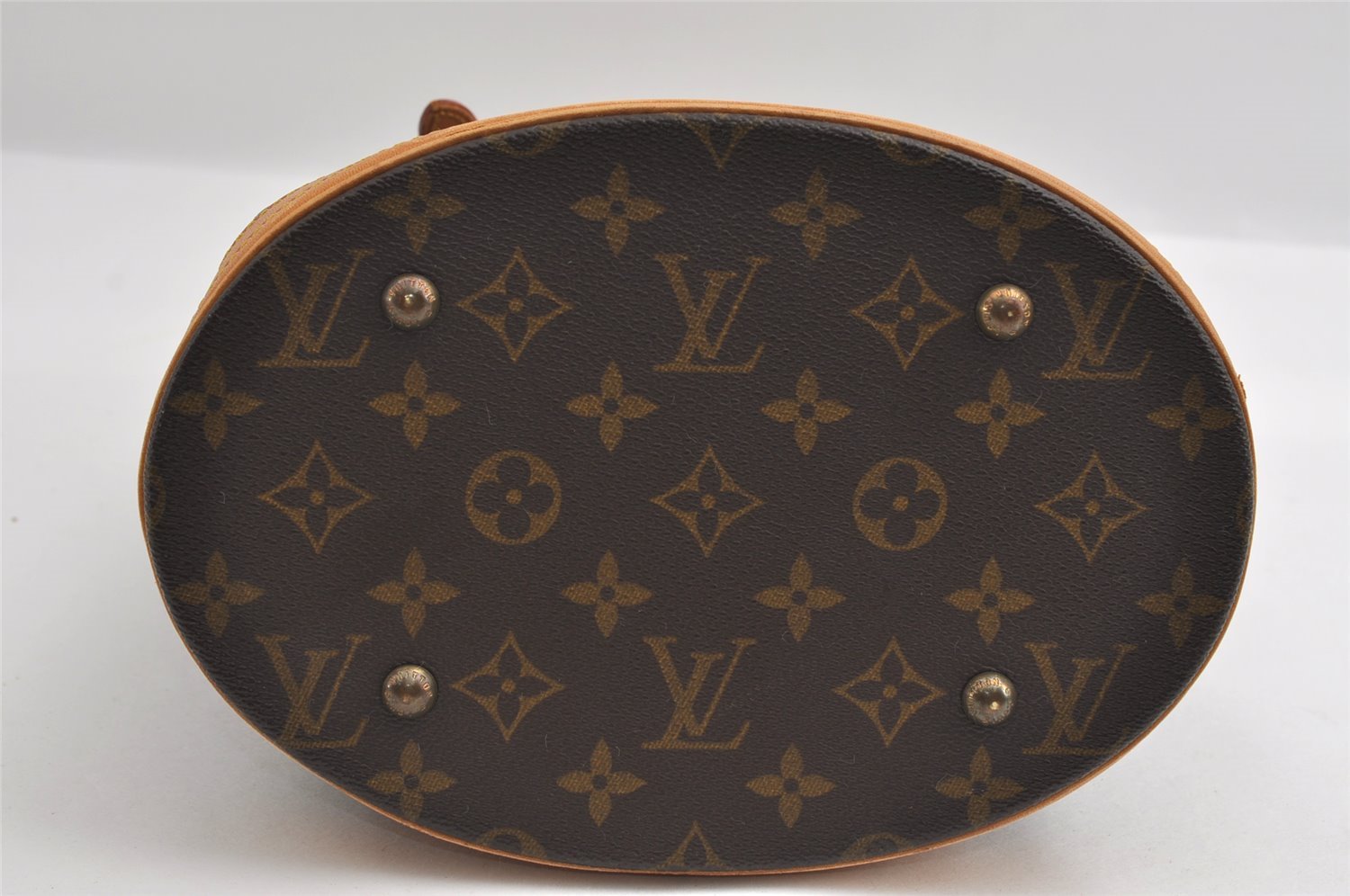 Authentic Louis Vuitton Monogram Bucket PM Shoulder Tote Bag M42238 LV 6260I
