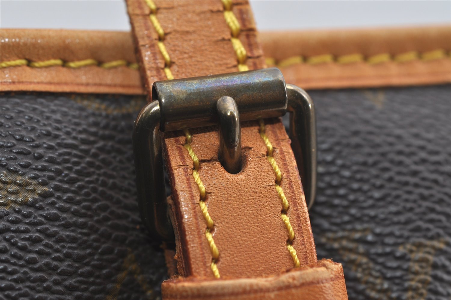 Authentic Louis Vuitton Monogram Bucket PM Shoulder Tote Bag M42238 LV 6260I