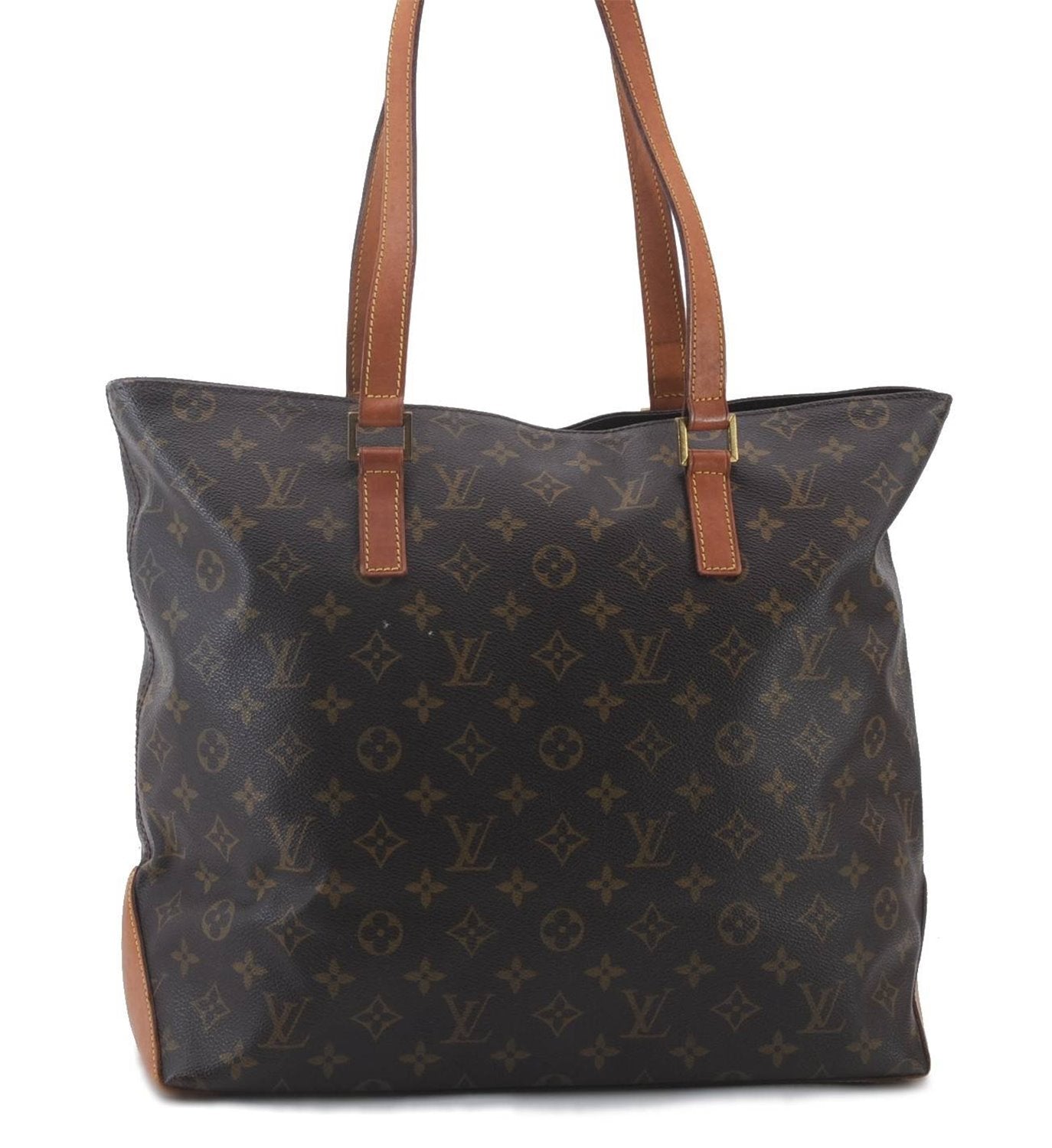 Authentic LOUIS VUITTON Monogram Cabas Mezzo Tote Bag M51151 LV 6261C