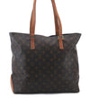 Authentic LOUIS VUITTON Monogram Cabas Mezzo Tote Bag M51151 LV 6261C