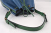 Authentic Louis Vuitton Epi Noe Bi-color Blue x Green Drawstring Bag LV 6261I