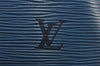 Authentic Louis Vuitton Epi Noe Bi-color Blue x Green Drawstring Bag LV 6261I