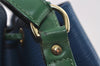 Authentic Louis Vuitton Epi Noe Bi-color Blue x Green Drawstring Bag LV 6261I