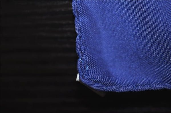 Authentic HERMES Carre 90 Scarf "SPRINGS" Silk Navy 6262D