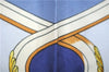 Authentic HERMES Carre 90 Scarf "SPRINGS" Silk Navy 6262D