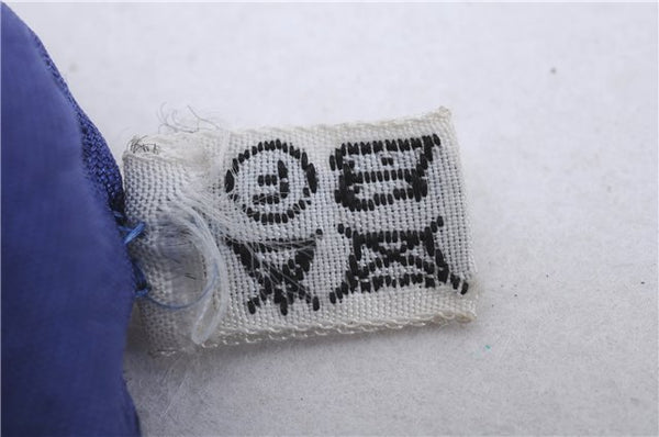 Authentic HERMES Carre 90 Scarf "SPRINGS" Silk Navy 6262D