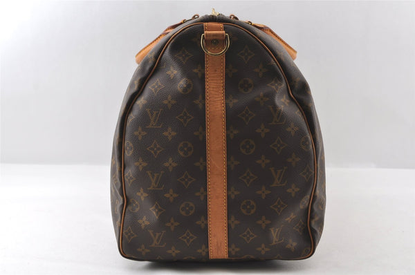 Authentic Louis Vuitton Monogram Keepall Bandouliere 60 M41412 Boston Bag 6262I