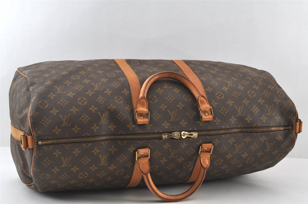 Authentic Louis Vuitton Monogram Keepall Bandouliere 60 M41412 Boston Bag 6262I