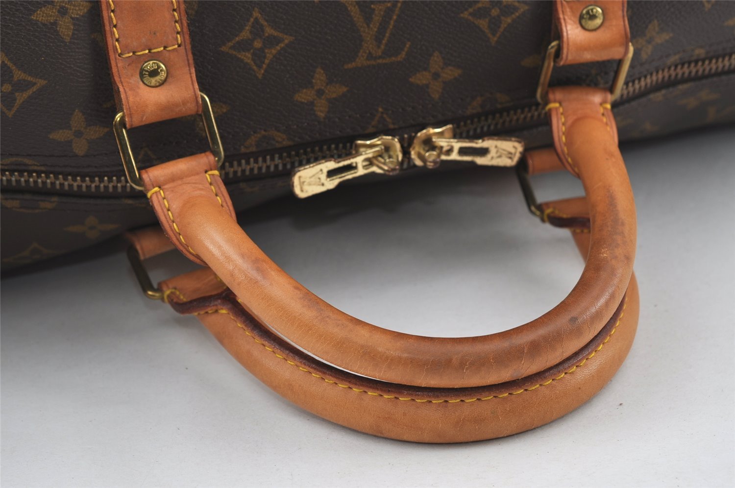 Authentic Louis Vuitton Monogram Keepall Bandouliere 60 M41412 Boston Bag 6262I