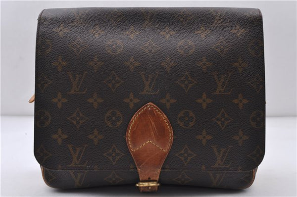 Auth LOUIS VUITTON Monogram Cartouchiere GM Shoulder Cross Bag M51252 LV 6263C