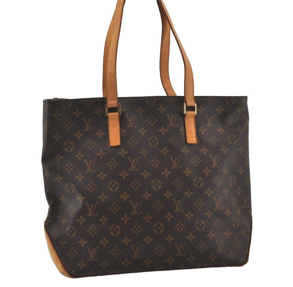 Authentic Louis Vuitton Monogram Cabas Mezzo Shoulder Tote Bag M51151 LV 6264I