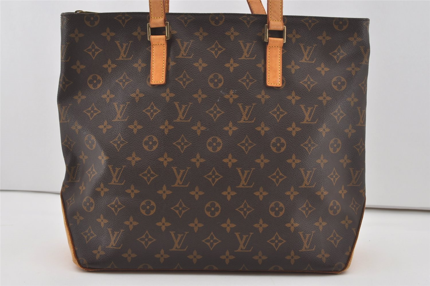 Authentic Louis Vuitton Monogram Cabas Mezzo Shoulder Tote Bag M51151 LV 6264I