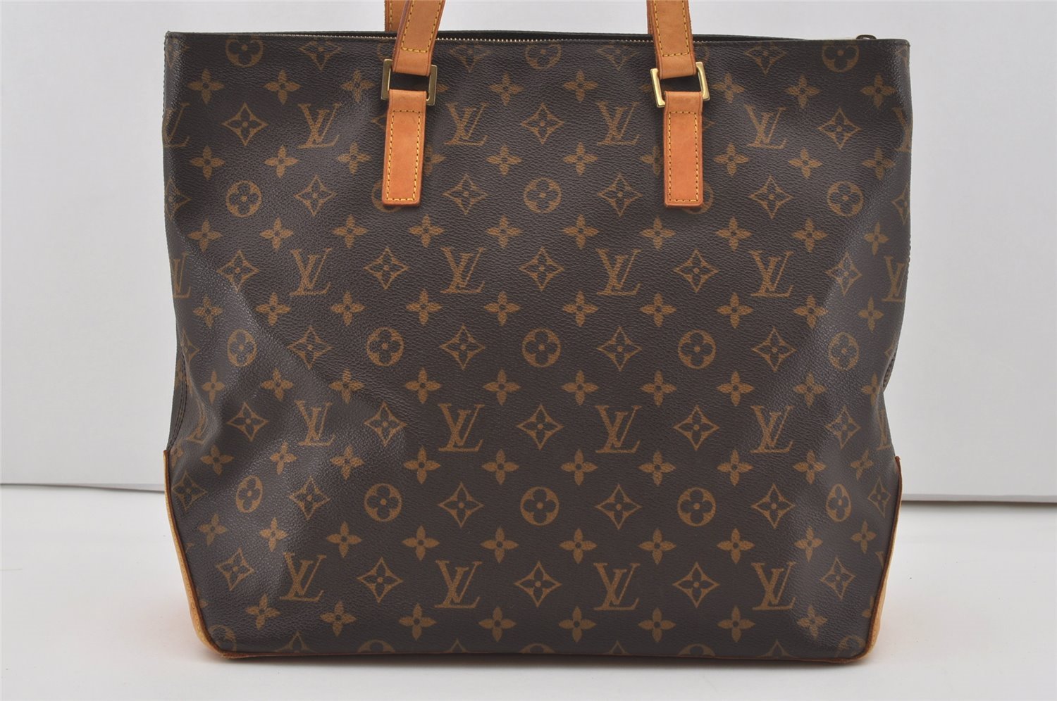 Authentic Louis Vuitton Monogram Cabas Mezzo Shoulder Tote Bag M51151 LV 6264I