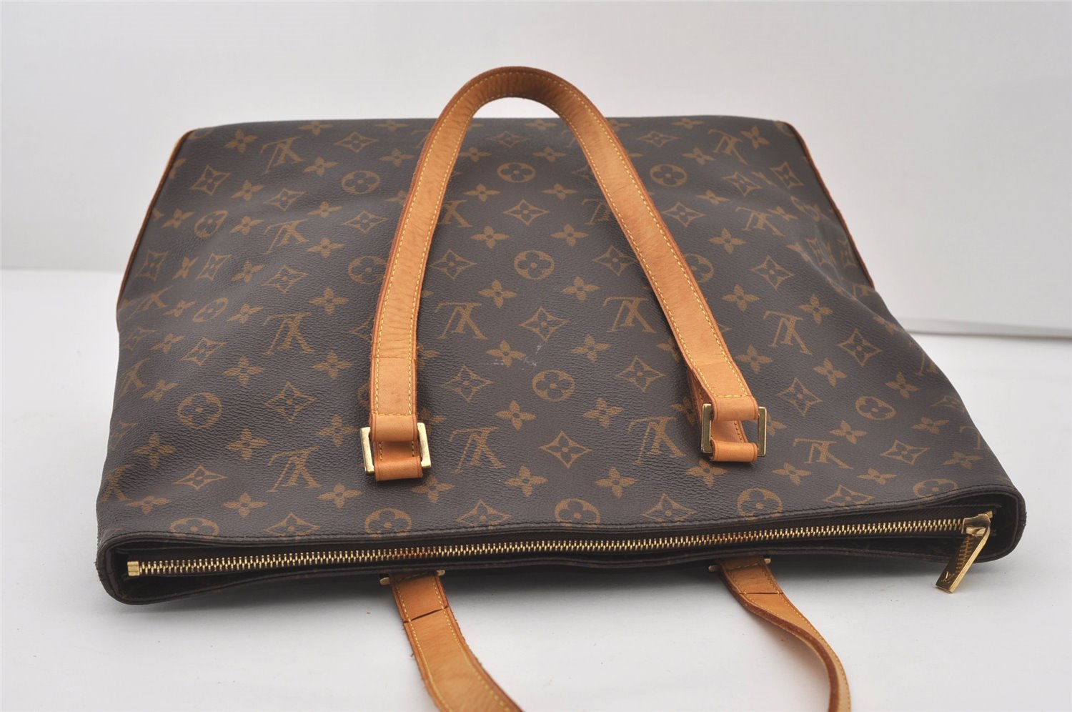 Authentic Louis Vuitton Monogram Cabas Mezzo Shoulder Tote Bag M51151 LV 6264I
