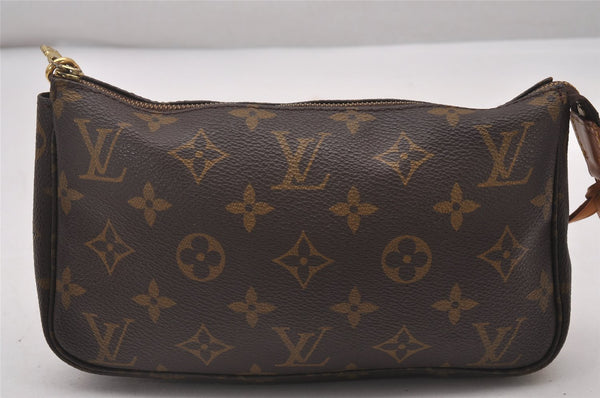 Authentic Louis Vuitton Monogram Pochette Accessoires Pouch M51980 LV 6266I