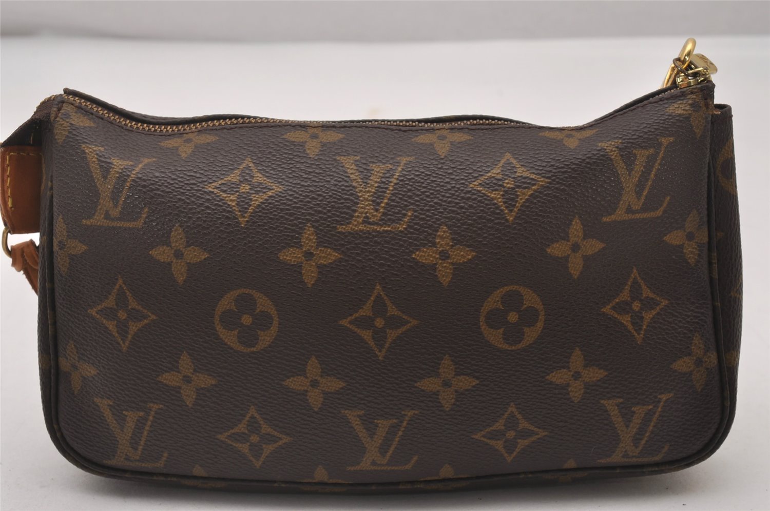 Authentic Louis Vuitton Monogram Pochette Accessoires Pouch M51980 LV 6266I