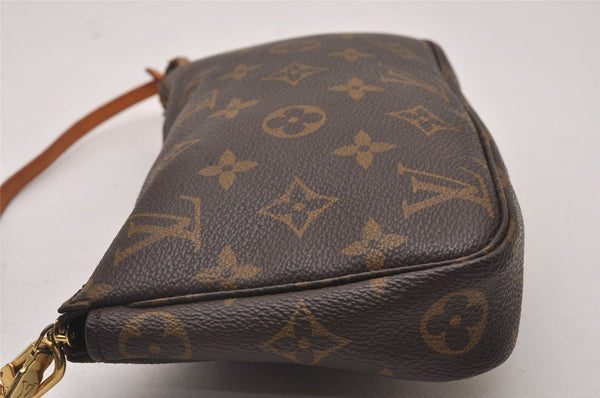 Authentic Louis Vuitton Monogram Pochette Accessoires Pouch M51980 LV 6266I