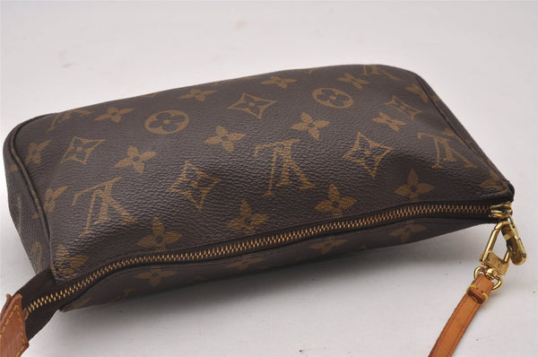Authentic Louis Vuitton Monogram Pochette Accessoires Pouch M51980 LV 6266I