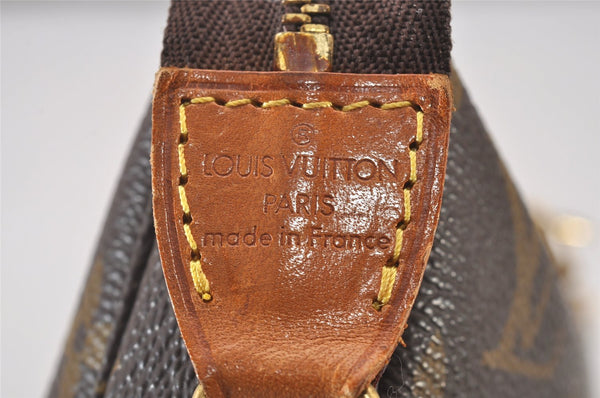 Authentic Louis Vuitton Monogram Pochette Accessoires Pouch M51980 LV 6266I