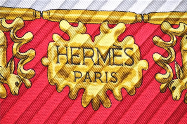 Authentic HERMES Pleats Scarf 