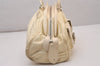 Authentic Christian Dior Vintage Shoulder Hand Tote Bag Leather White 6269I