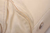 Authentic Christian Dior Vintage Shoulder Hand Tote Bag Leather White 6269I