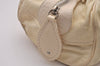 Authentic Christian Dior Vintage Shoulder Hand Tote Bag Leather White 6269I
