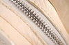 Authentic Christian Dior Vintage Shoulder Hand Tote Bag Leather White 6269I