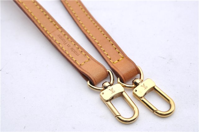 Authentic Louis Vuitton Leather Shoulder Strap Beige 46.9