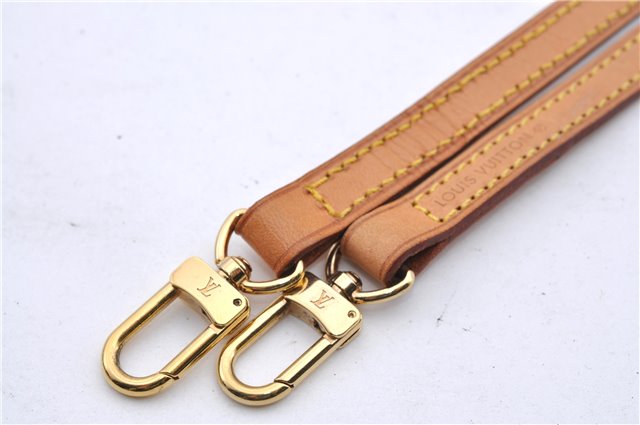 Authentic Louis Vuitton Leather Shoulder Strap Beige 46.9